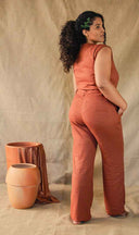 Calça Social Pregas Elástico Bolso Faca